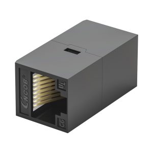 CAT6 RJ45 Inline Coupler Female to Female Ethernet Cable Extender Black