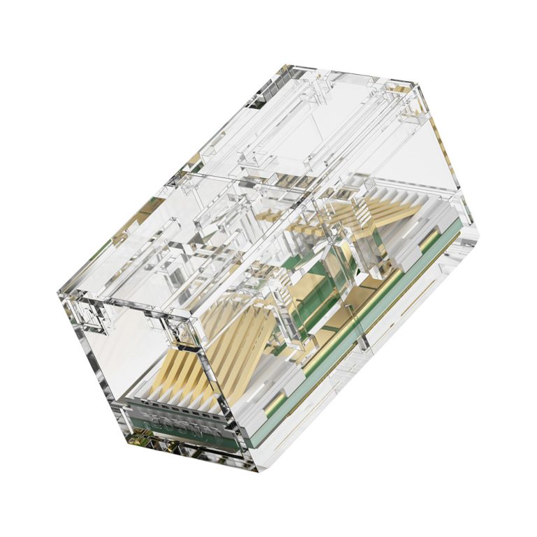 CAT6 RJ45 Inline Coupler Female to Female Ethernet Cable Extender Transparent