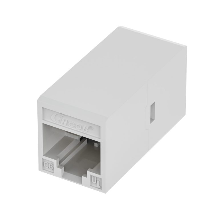 CAT6 RJ45 Inline Coupler Female to Female Ethernet Cable Extender White