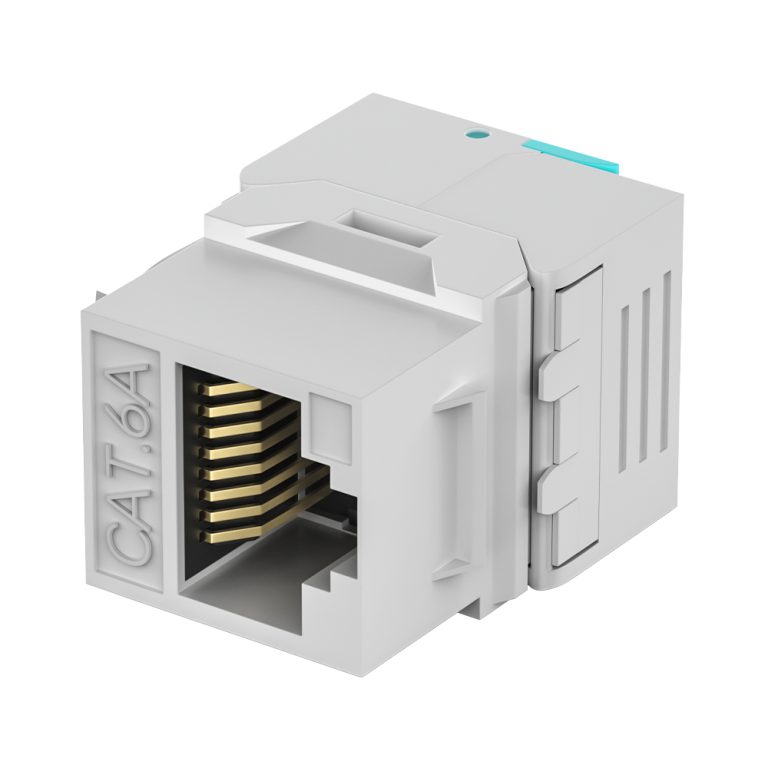 CAT6A UTP Toolless Keystone Jack RJ45 50U Gold Plated