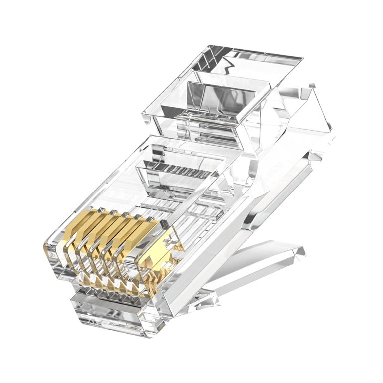 RJ12 6P6C Extended Modular Plug for Telephone Cable 1U Gold Plated