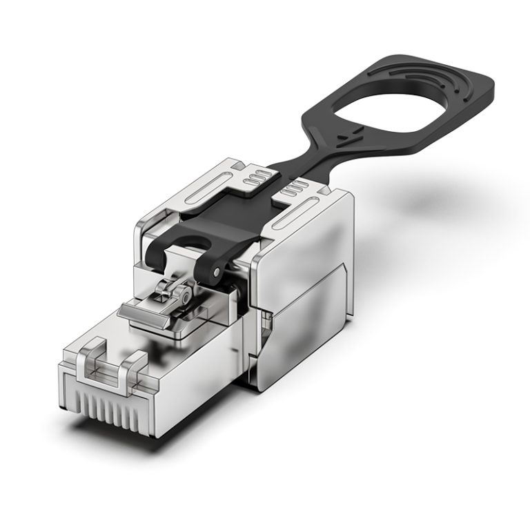 Cat7 Pull-Tap RJ45 Connectors Tool Free FTP Shield Termination Plug Reusable for All Ethernet Cables
