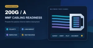 200G per Wavelength MMF: What Cabling Teams Should Prepare Before Deployment