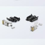 Cat6A shielded industrial RJ45 plug with 50U contacts