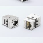 shielded Cat6A short-body tool-free keystone jack