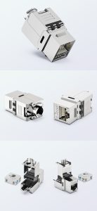 CAT7 FTP Toolless Keystone Jack Shielded RJ45 50U Gold Plated detail
