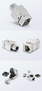 CAT8 FTP Toolless Keystone Jack Shielded RJ45 50U Gold Plated detail