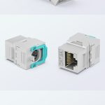 CAT6A UTP Toolless Keystone Jack RJ45 50U Gold Plated