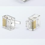 Cat5e slim RJ45 plug for flat Ethernet cable
