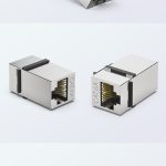 Cat6A shielded female-to-female RJ45 inline coupler