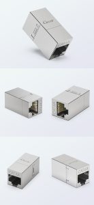 CAT6A RJ45 Inline Coupler Female to Female Ethernet Cable Extender Fluke Tested detail