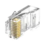 DT-112 UTP 10P10C Modular Plug for Barcode Scanner Cables - detail view 3