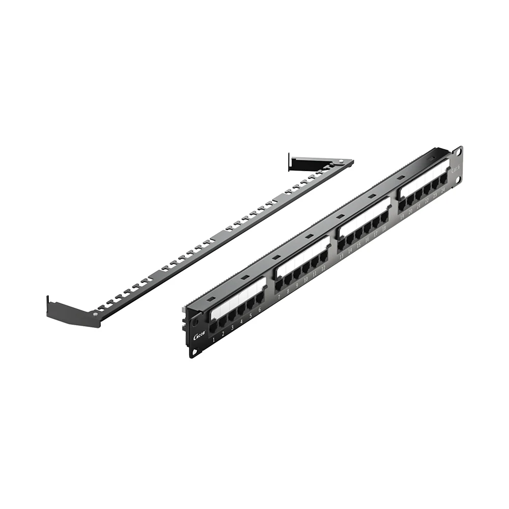 DT-2024 Cat6 24-Port 19-Inch 1U Patch Panel