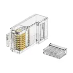 DT-C6P6B Cat6 UTP RJ45 Two-piece curved-latch Plug - detail view 3