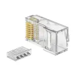 DT-C6P6B Cat6 UTP RJ45 Two-piece curved-latch Plug - detail view 4