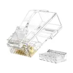 DT-C6P6B Cat6 UTP RJ45 Two-piece curved-latch Plug - detail view 6