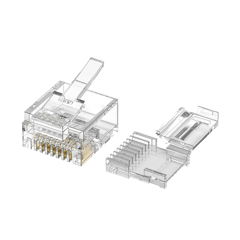 DT-C6S5K Cat6 UTP RJ45 Flat Cable Plug