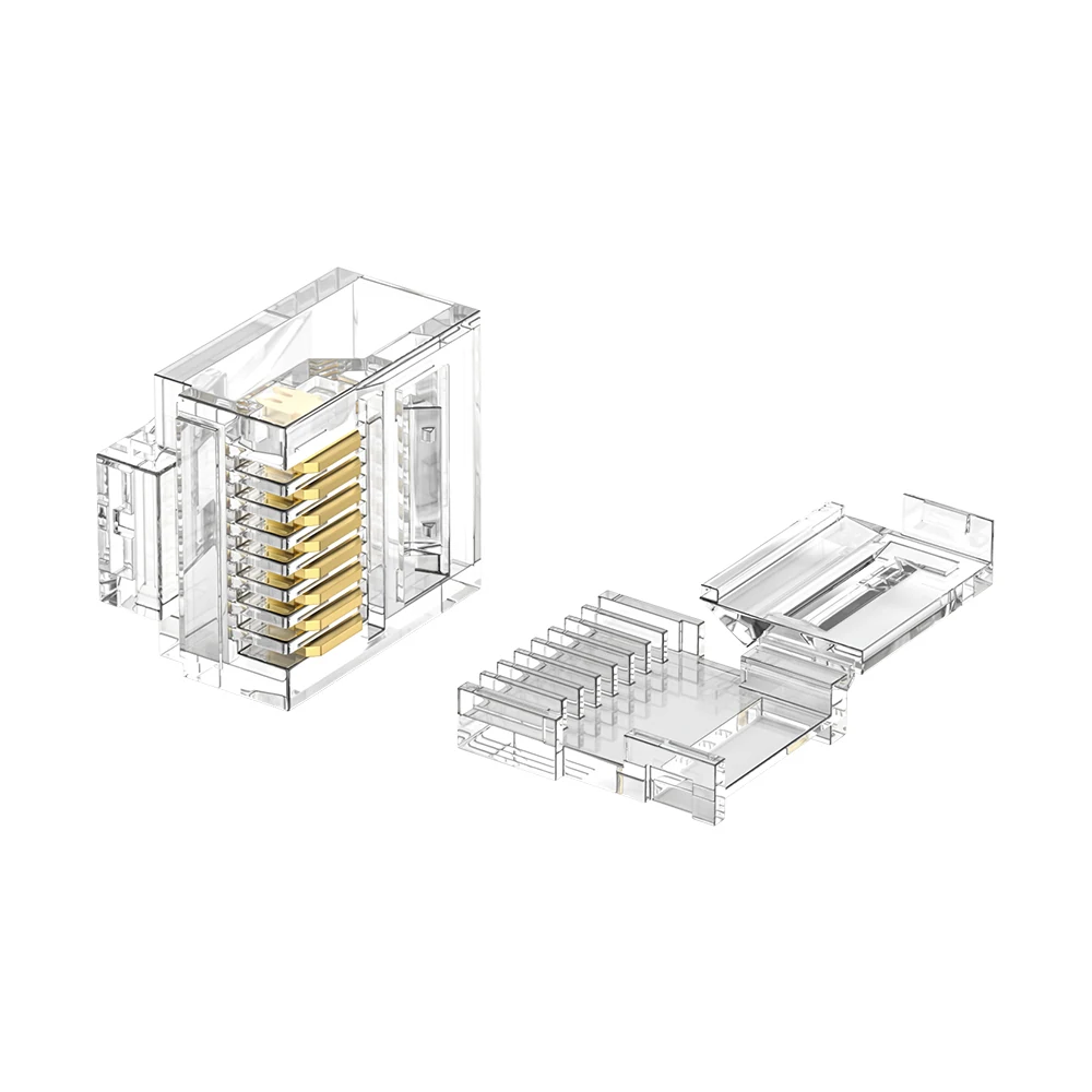 DT-C6S5K Cat6 UTP RJ45 Flat Cable Plug