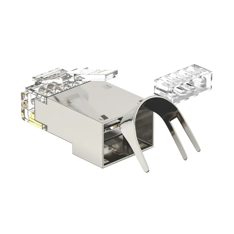 DT-TC6G6G16 Cat8 FTP RJ45 Two-piece large-hole Plug
