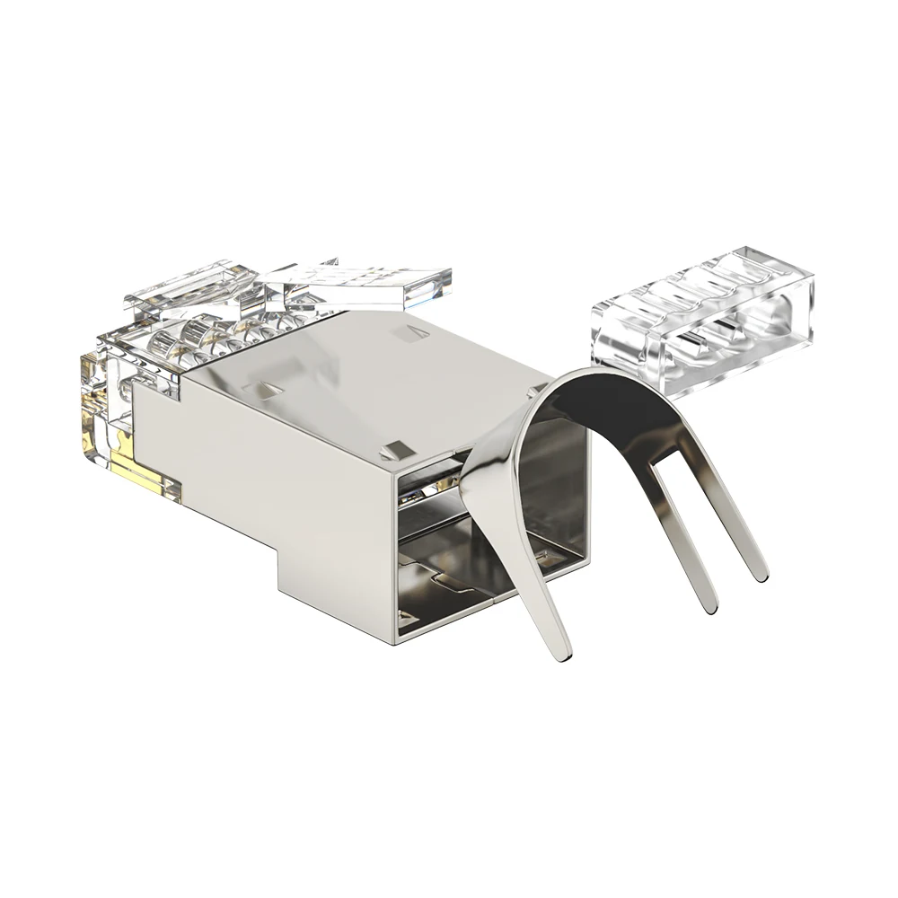 DT-TC6G6G16 Cat8 FTP RJ45 Two-piece large-hole Plug