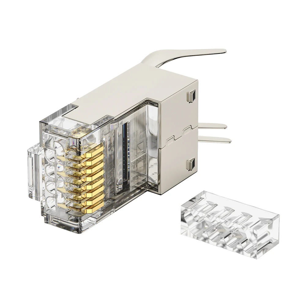 DT-TC6G6G16 Cat8 FTP RJ45 Two-piece large-hole Plug