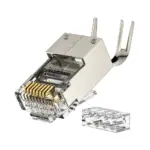 DT-TC6G6G16 Cat8 FTP RJ45 Two-piece large-hole Plug - detail view 6