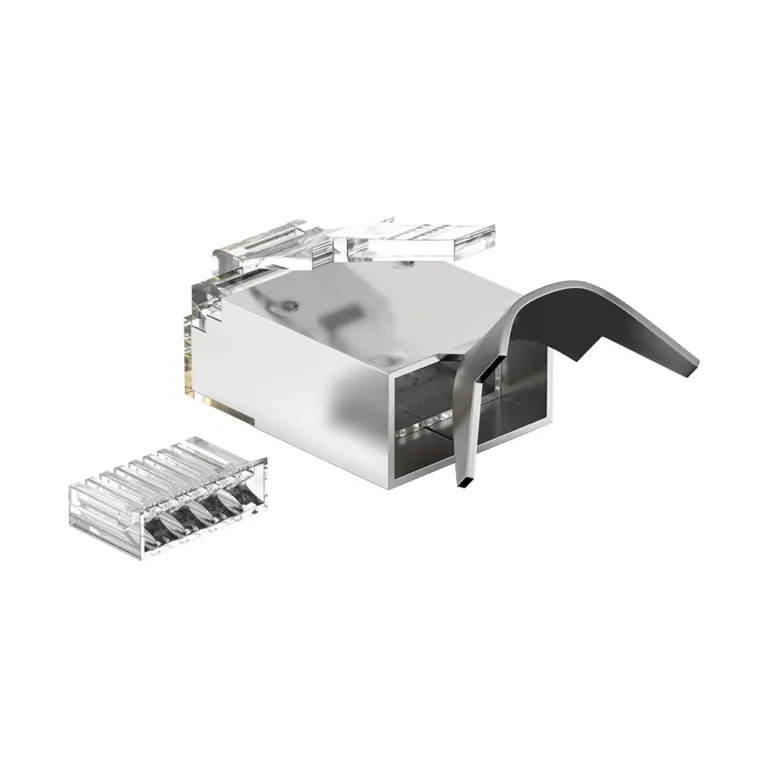 DT-TC6H6B Cat6 FTP RJ45 Short-body two-piece tail-clamp Plug