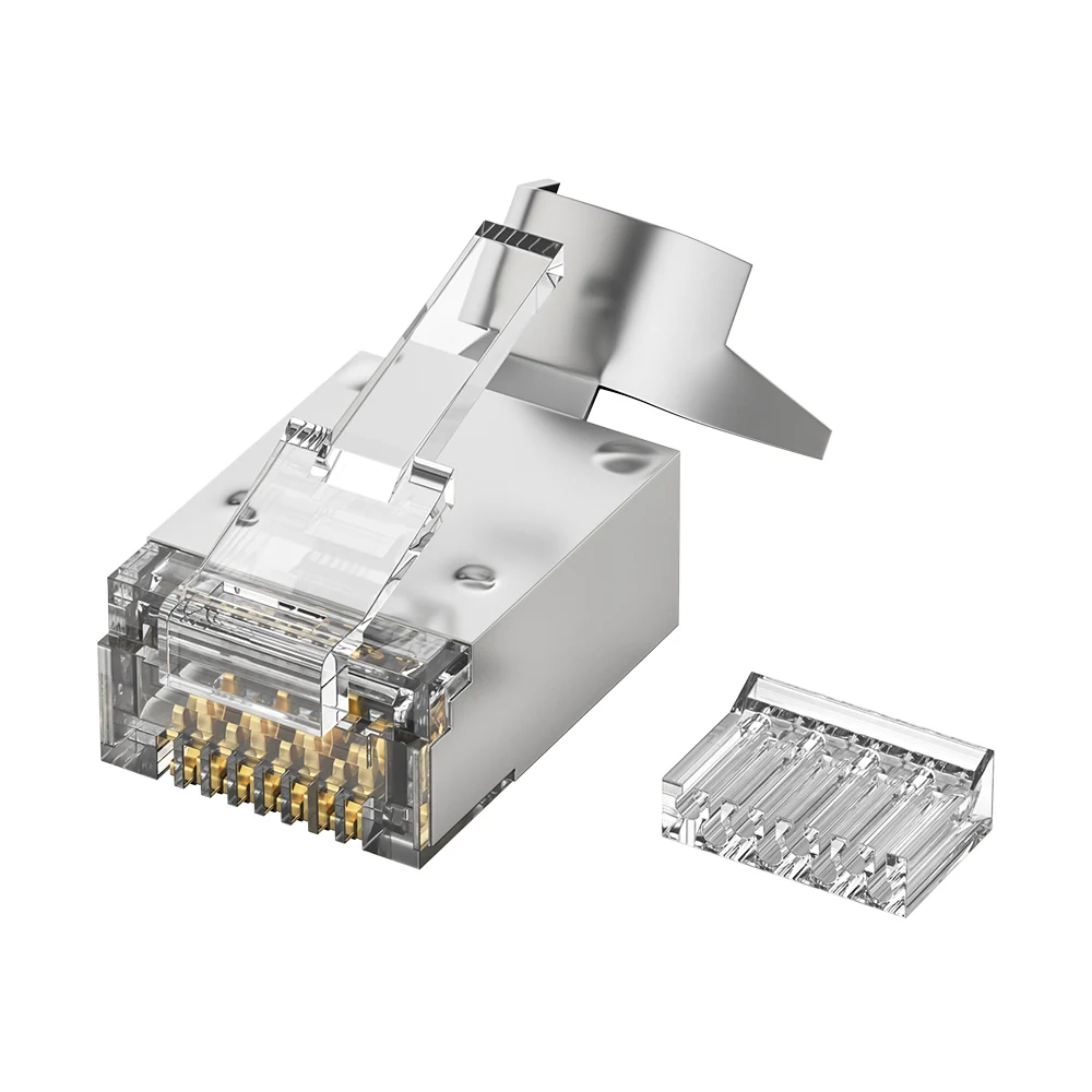 DT-TC6H6B Cat6 FTP RJ45 Short-body two-piece tail-clamp Plug