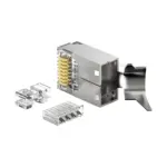 DT-TC6H6BA Cat6 FTP RJ45 Short-body three-piece tail-clamp Plug - detail view 4