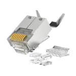 DT-TC6H6BA Cat6 FTP RJ45 Short-body three-piece tail-clamp Plug - detail view 6
