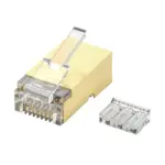 DT-TC6T6D Cat6 FTP RJ45 Two-piece gold-shield Plug - detail view 2