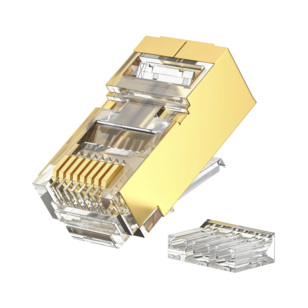 DT-TC6T6D Cat6 FTP RJ45 Two-piece gold-shield Plug