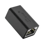 DT-1002P-ZT-B black Cat6 FTP shielded RJ45 inline coupler