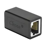 DT-1002P-ZT-B black Cat6 FTP shielded RJ45 inline coupler