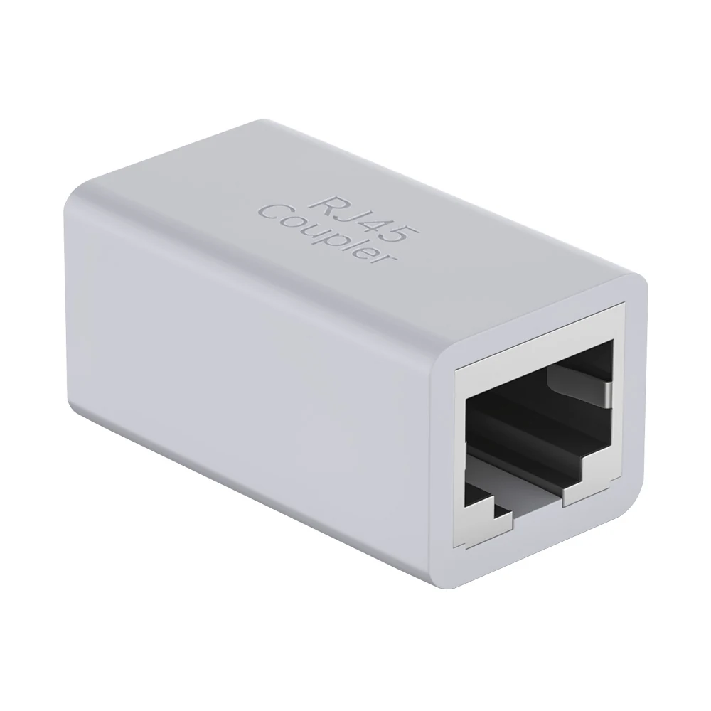 DT-1002P-ZT-W white Cat6 FTP shielded RJ45 inline coupler