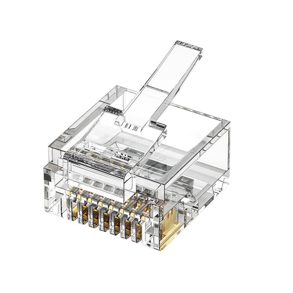 Cat5e slim RJ45 plug for flat Ethernet cable