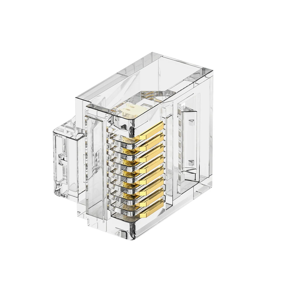 Cat5e slim RJ45 plug for flat Ethernet cable