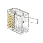 Cat5e slim RJ45 plug for flat Ethernet cable