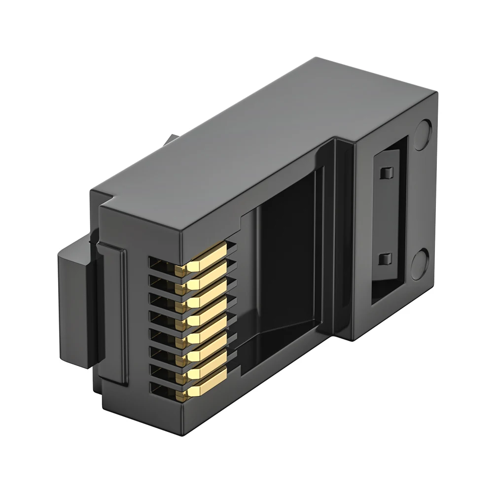 Cat6 UTP RJ45 modular plug with POM housing and 1.0 mm core hole