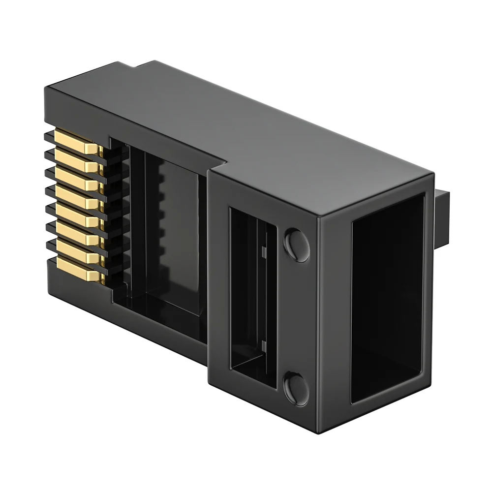 Cat6 UTP RJ45 modular plug with POM housing and 1.0 mm core hole