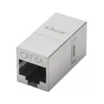 DT-2002P-6A Cat6A RJ45 inline coupler with black housing