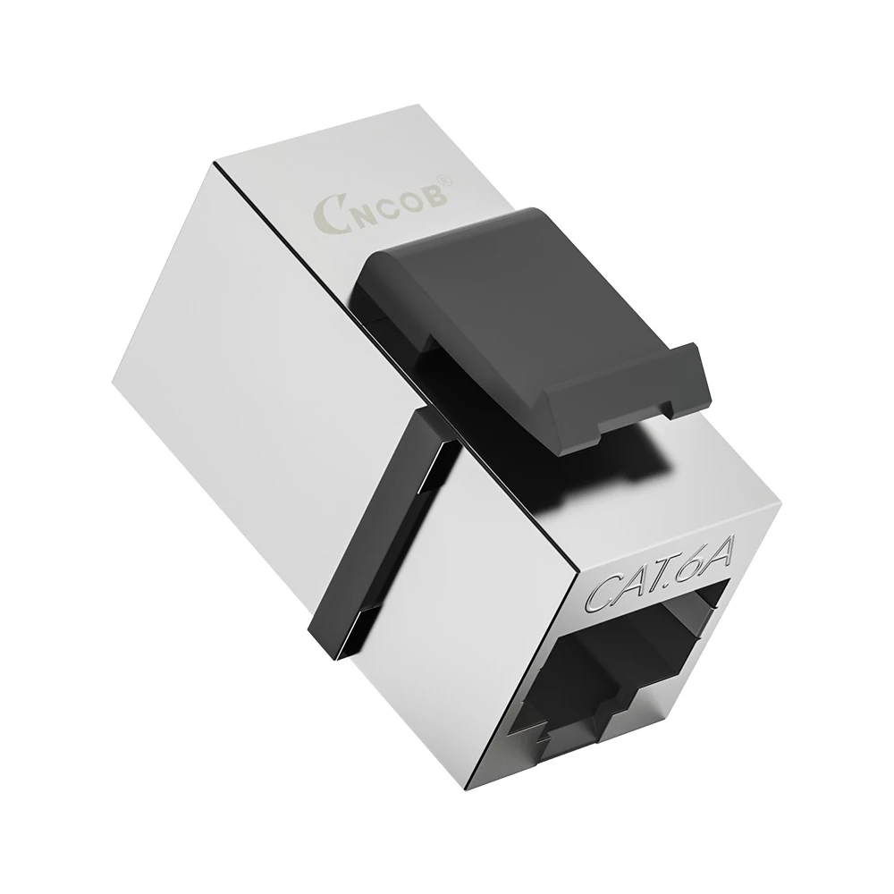 Cat6A shielded female-to-female RJ45 inline coupler