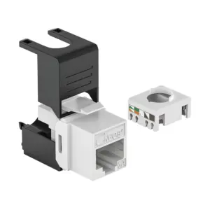 CAT6A Tool-Free UTP Keystone Jack RJ45 50U Gold Plated 23–26AWG detail