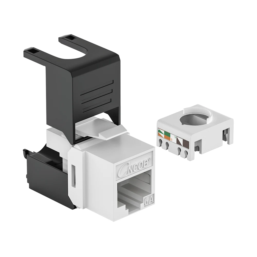 DT-MD2006 Cat6A UTP toolless keystone jack with 50U contacts