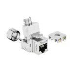 shielded Cat6A industrial tool-free keystone jack
