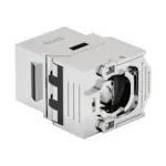 shielded Cat6A short-body tool-free keystone jack