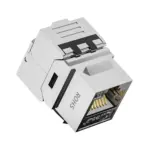 shielded Cat6A short-body tool-free keystone jack