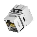 shielded Cat6A short-body tool-free keystone jack