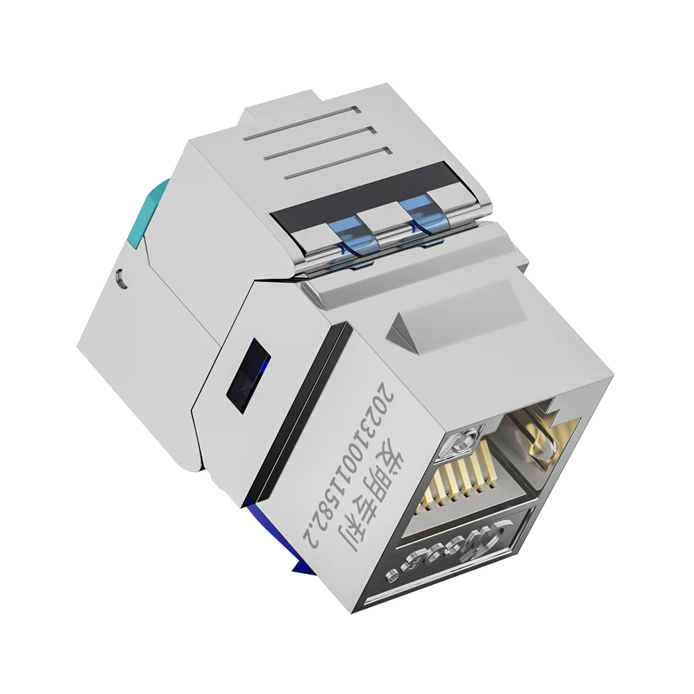 DT-MD2007DT-NEW Cat7 short-body shielded toolless keystone jack