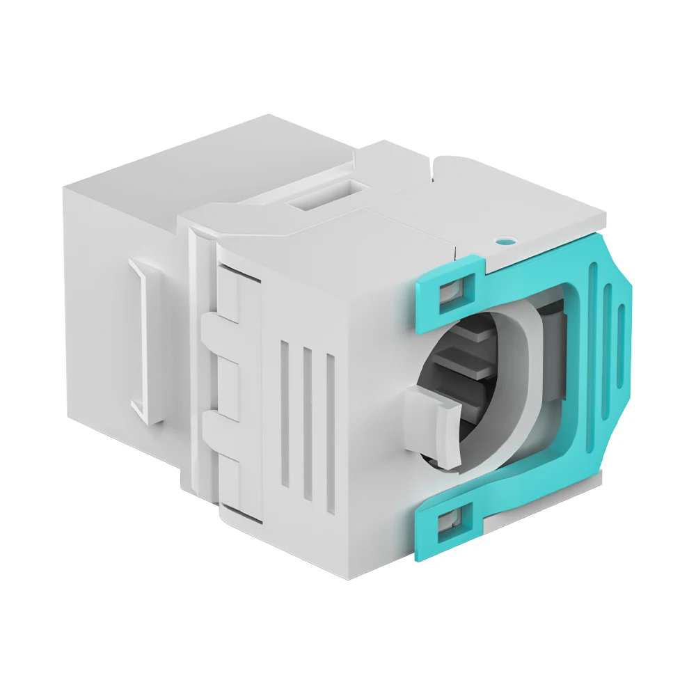 CAT6A UTP Toolless Keystone Jack RJ45 50U Gold Plated